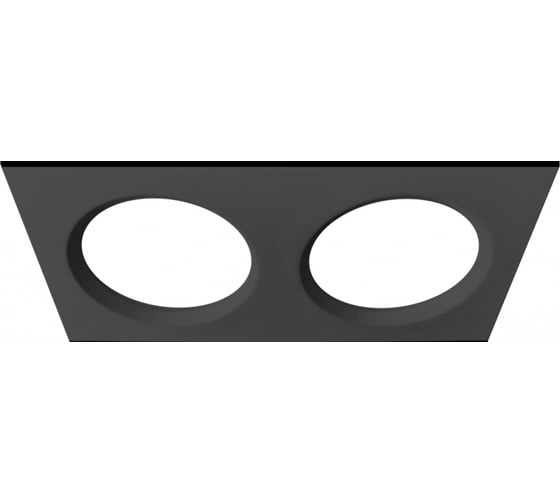 Изображение товара LED панель EKS PRACTIC DUO чёрная, 18W, 4200К, 1360Лм, 220*120/90*40 мм, 0У-00002018