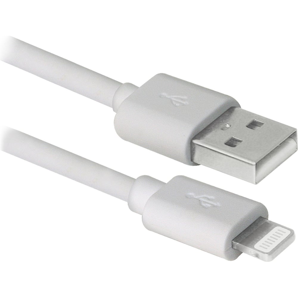 Usb кабель Defender аксессуар кабель usb gembird для iphone ipod ipad 1m cc usb ap1mw white