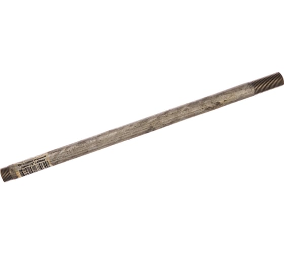 Изображение товара Стальной сгон ДТРД  ДУ-15 мм, L-400 мм, оцинкованный Толщина стенки 2,8 мм 154001