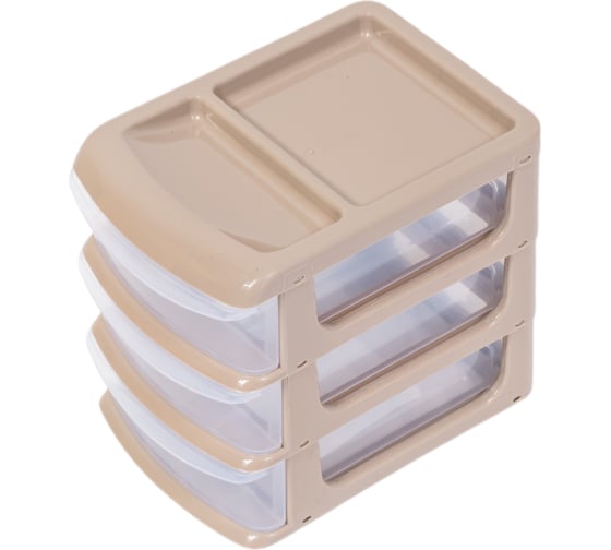 Изображение товара Универсальный бокс мини IDEA (3 секции) капучино М 2769 капучино