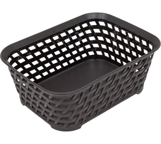 Изображение товара Ящик IDEA РОТАНГ 1л 185x140x70мм (Коричневый ротанг) М 2374 коричневый ротанг