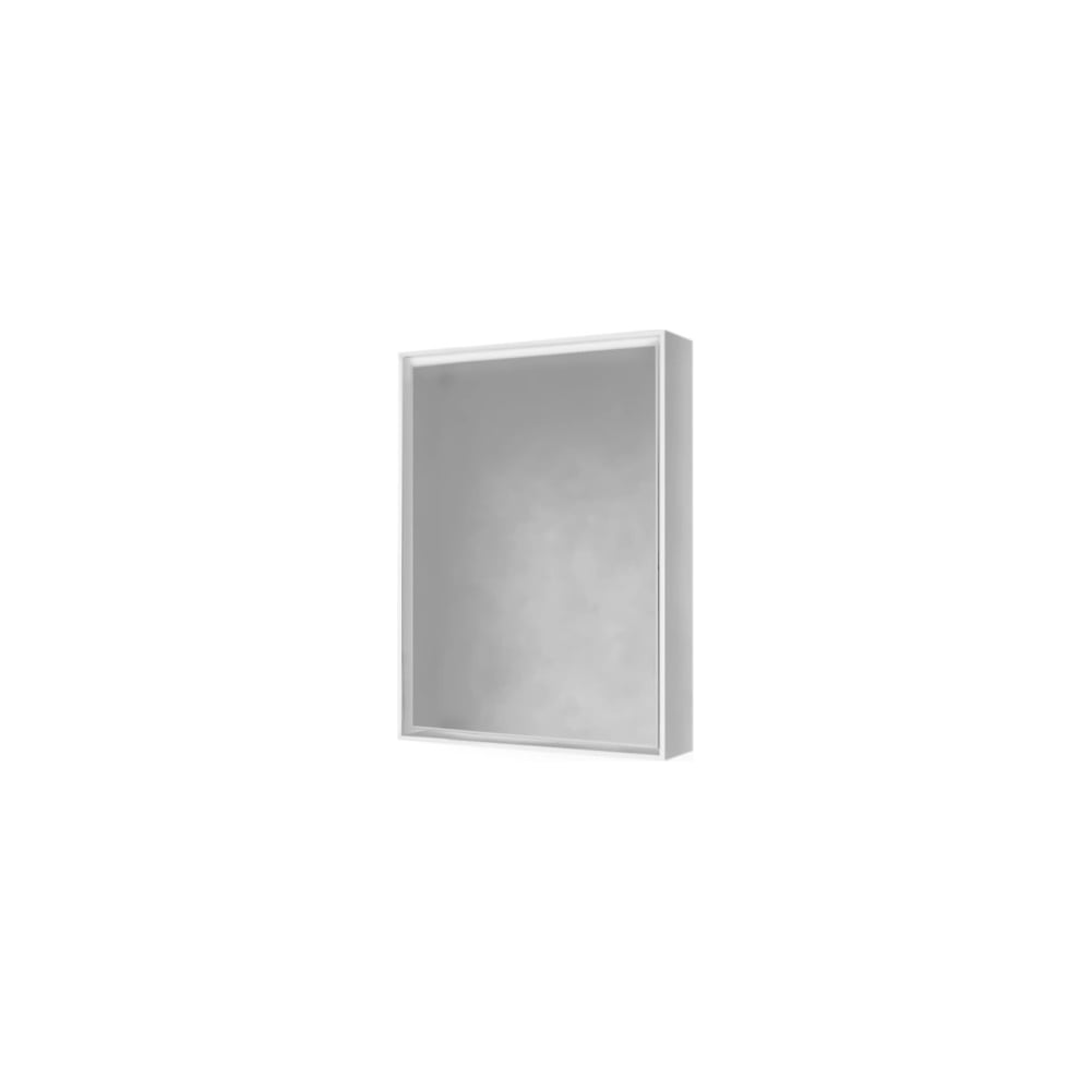фото Зеркало raval-шкаф frame 60 белый с подсветкой, розеткой fra.03.60/w