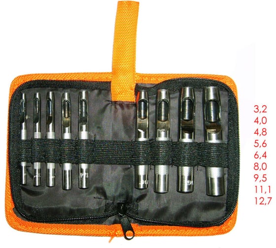 Изображение товара Набор пробойников SKRAB 3,2-12,7 мм 9пр. 26301