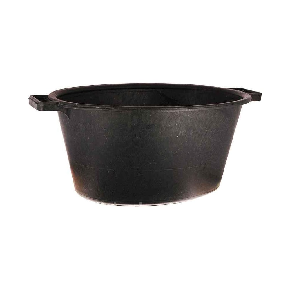 Изображение товара Овальный пластиковый таз 30 литров черный Пластматика