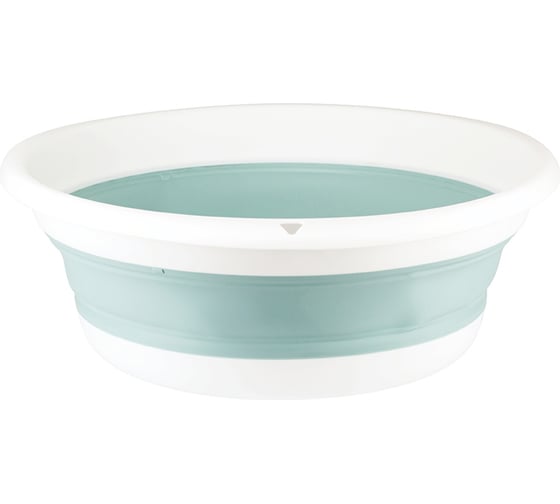 Изображение товара Таз IDEA ФЛЕКС 5,5 л, складной, морская волна, М 2501 Морская волна