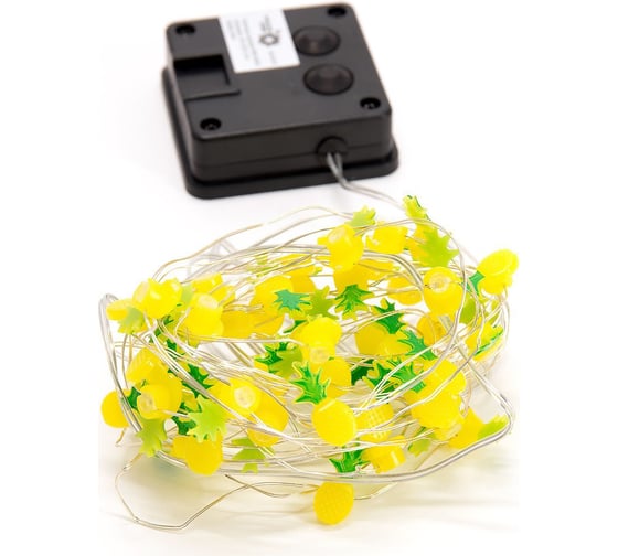 Изображение товара Светодиодная уличная гирлянда ЧУДЕСНЫЙ САД GRG-A550 Ананасы, на солнечной батарее, 50 LED, 3000K, 5м, IP44 4606400206972