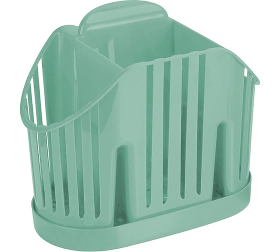 Изображение товара Сушилка для столовых приборов IDEA 3-х секционная, фисташковый, М 1160 Фисташковый