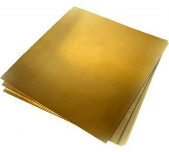 Изображение товара Лист латунный АО КЗОЦМ 150x150x0,3 мм, заготовка для творчества 1 шт Л.Л.150.150.0,3