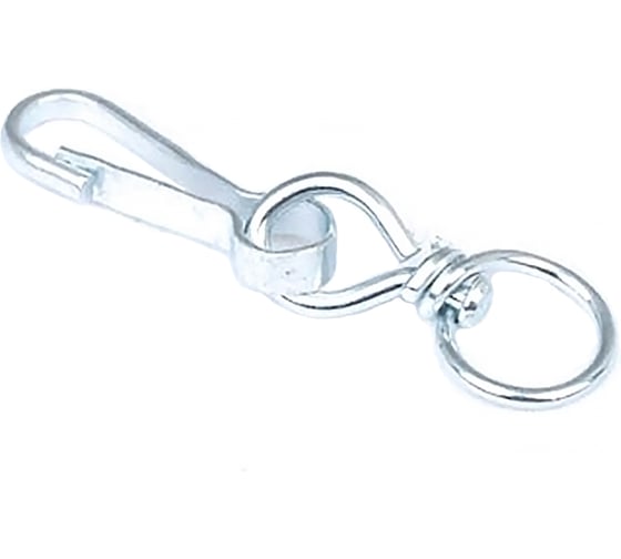 Изображение товара Карабин с вертлюгом Fixbox 30 мм белый цинк 3 шт 243480