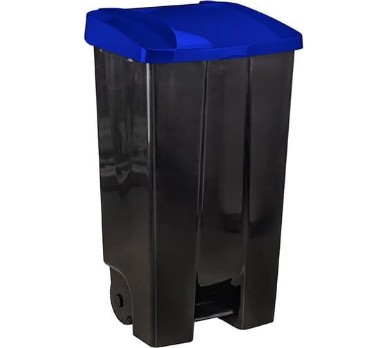 Изображение товара Бак IDEA 110 л с педалью на колесах (Синий) М 2395 Синий