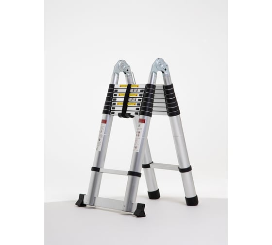 Изображение товара Лестница стремянка телескопическая WORKY 4,0м/8,0м 10/20 ступеней, ARD259174