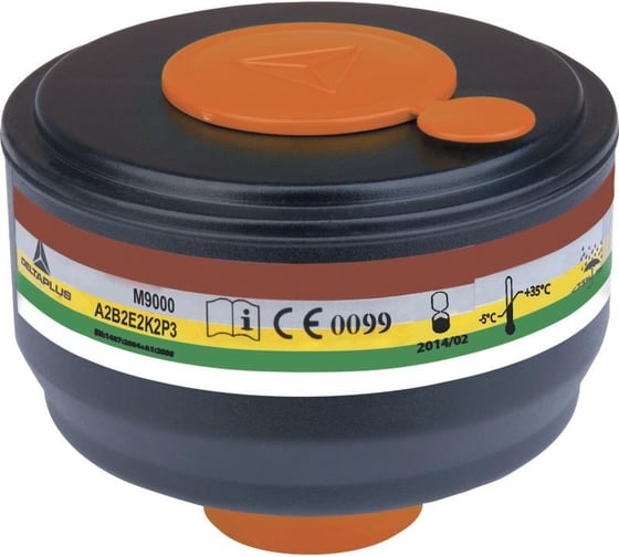 Изображение товара Фильтрующий картридж для полнолицевых масок Delta Plus, упаковка 4 шт., M9000ABEK2P3R