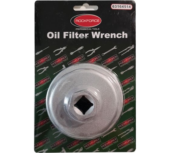 Изображение товара Съемник Rockforce масляного фильтра 'крышка' 64.5ммх14гр, в блистере RF-63164514(47636)