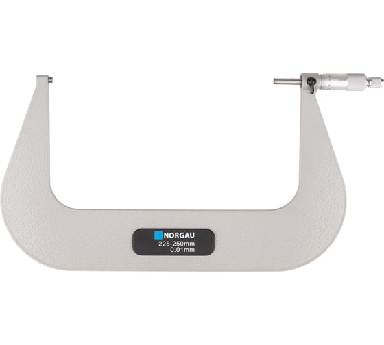 Изображение товара Микрометр гладкий NORGAU МК 225-250 мм/0,01 мм, тип NM-250, с поверкой, 041001250/П