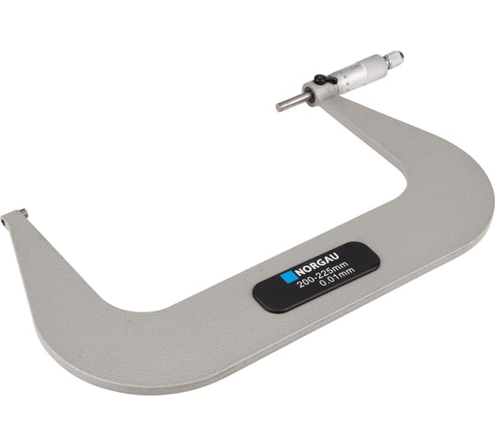 Изображение товара Микрометр гладкий NORGAU МК 200-225 мм/0,01 мм, тип NM-225, с поверкой, 041001225/П