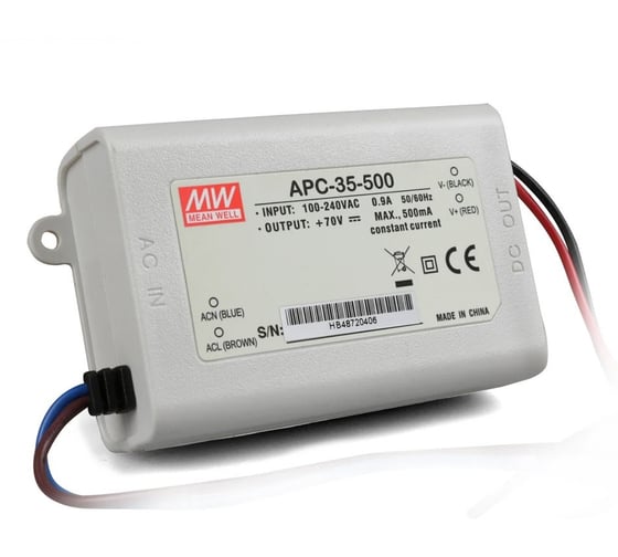 Изображение товара Источник питания Mean Well AC/DC APC-35-500 Т02039734