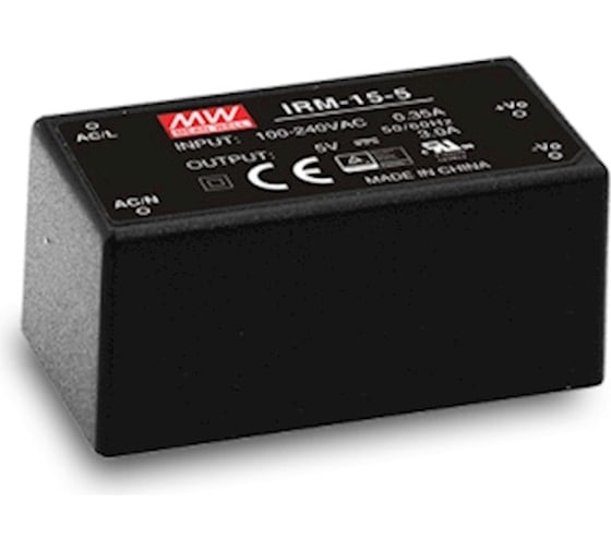 Изображение товара Источник питания Mean Well AC/DC IRM-15-12 Т02163788