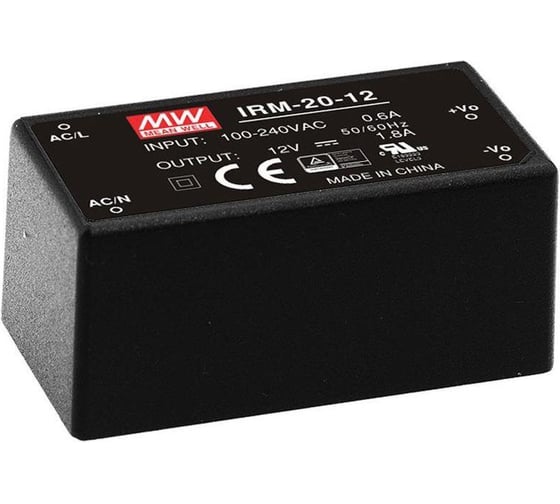 Изображение товара Источник питания Mean Well AC/DC IRM-20-15 21 Вт Т02163794
