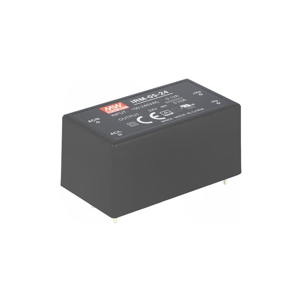 Изображение товара Источник питания Mean Well AC/DC IRM-05-24 24-36 В, 5.52 Вт, защита