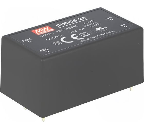 Изображение товара Источник питания Mean Well AC/DC IRM-05-24 Т02163780