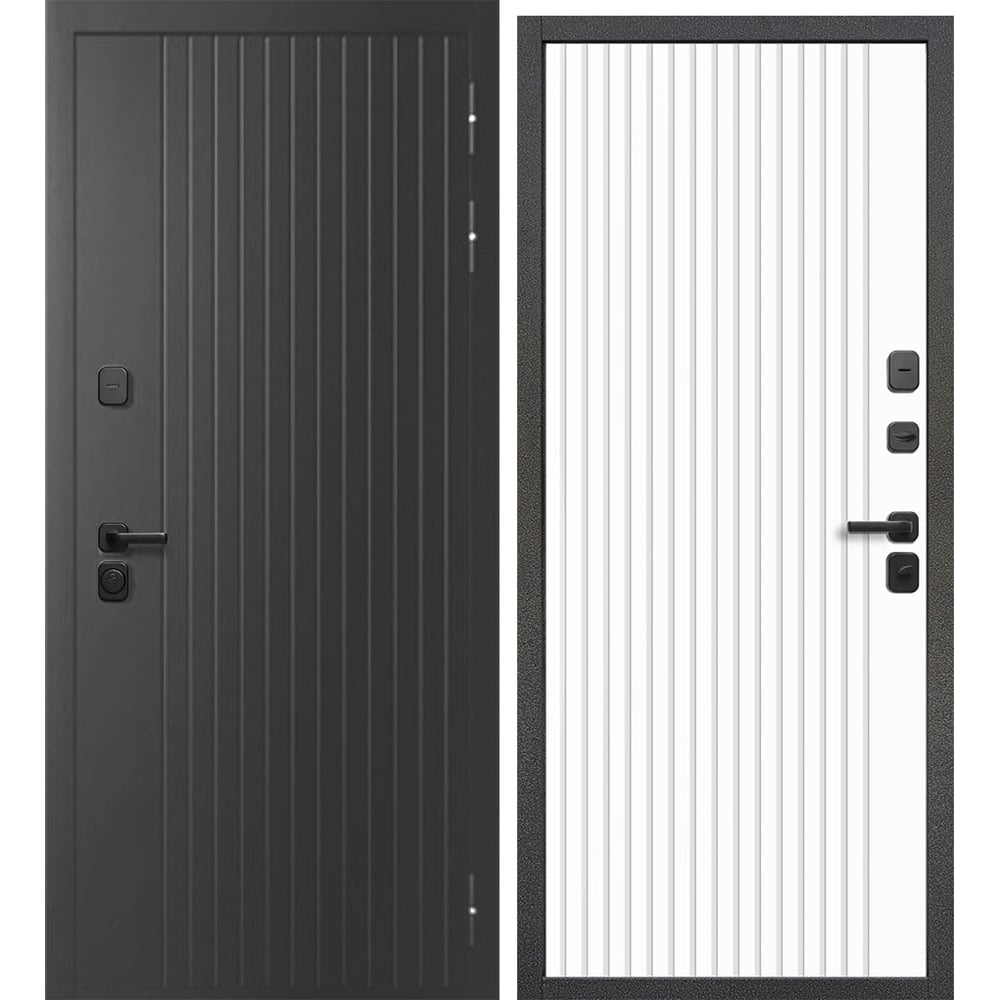 Изображение товара Входная металлическая дверь DIVA Foreman 2050x960 Правая белая с терморазрывом