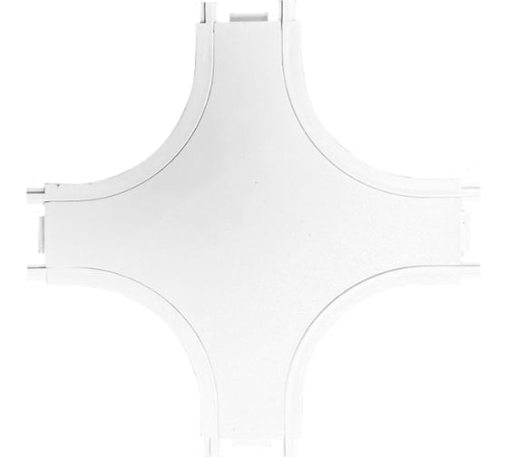 Изображение товара Коннектор EKS CLARUS Х образный, 48V, для магнитного ультратонкого шинопровода, белый, 0У-00002324