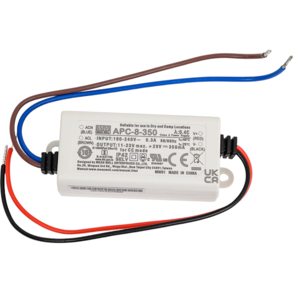 Изображение товара Источник питания AC/DC Mean Well APC-8-350 8 Вт 0.35 А компактный