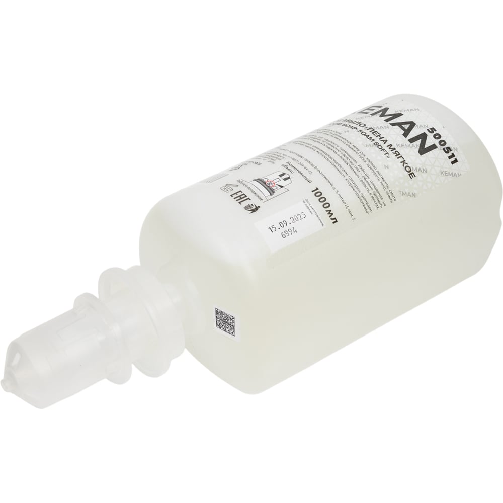 Изображение товара Мыло-пена КЕМАN Мягкое в картриджах S4 1000 мл для рук уход антисептик