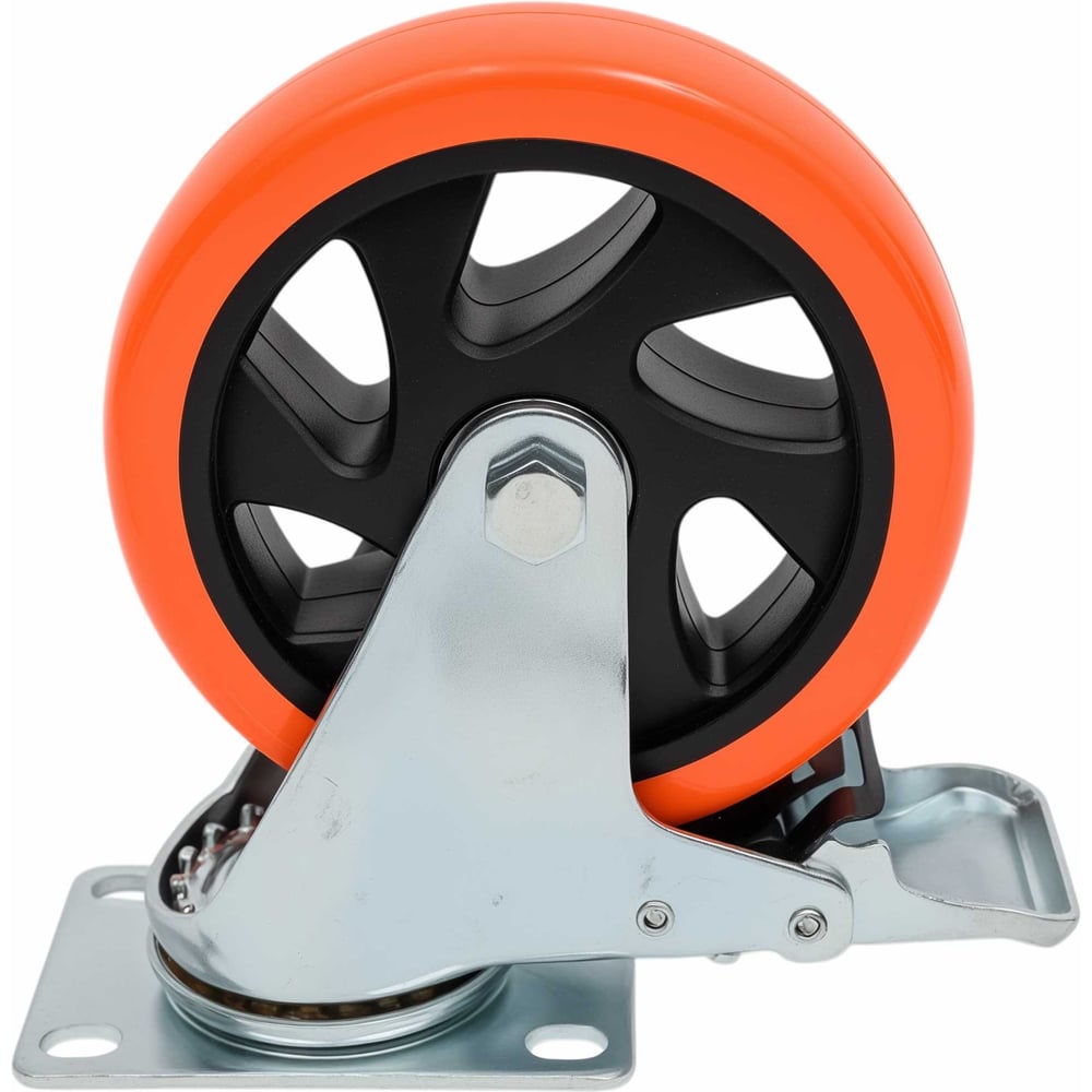 Изображение товара Промышленное поворотное колесо 125 мм с тормозом и шариковым подшипником Gigant G-04-09-46