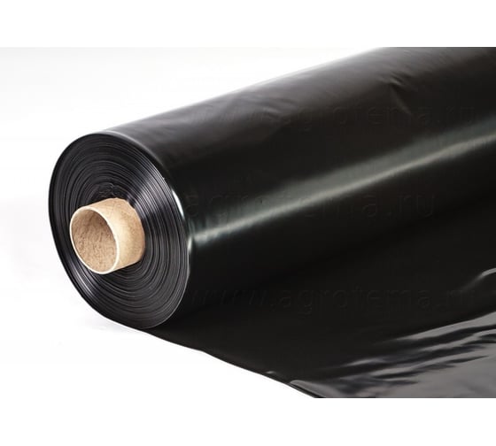 Изображение товара Полиэтиленовая пленка Агротема черная, ширина 3  м, 100 мкм, по 100 п. м _чс3100
