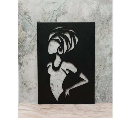 Изображение товара Панно настенное ООО СКП "Африканка", сталь, порошковое покрытие 50х35 П-077