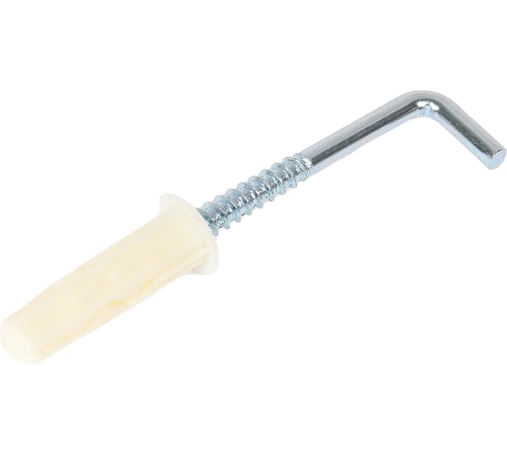 Изображение товара Крюк-шуруп ЕВРОПАРТНЕР L- обр. Zn d4,9хL50 в компл. c дюбелем MULTI 8x32 4шт. MP 309 17