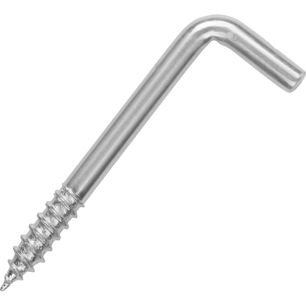 L-образный оцинкованный крюк-шуруп ЕВРОПАРТНЕР крюк с винтом для завинчивания м12x100 мм оцинкованный