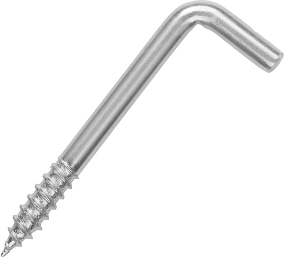 Изображение товара Крюк-шуруп ЕВРОПАРТНЕР L-обр. Zn d4,9хL50 мм 6 шт. 13 7636 1