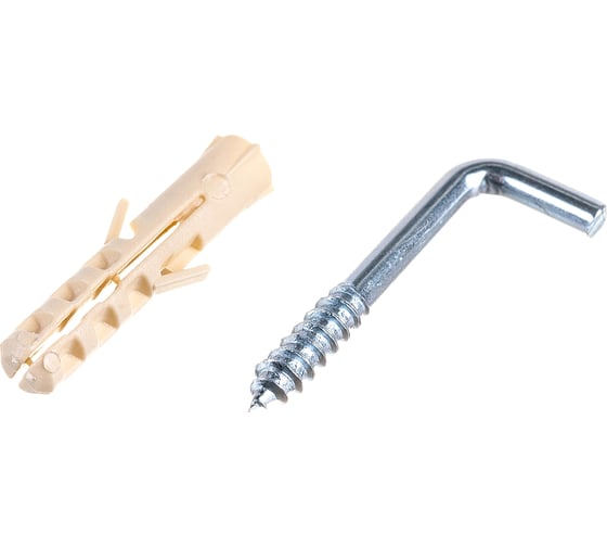 Изображение товара Крюк-шуруп ЕВРОПАРТНЕР L-обр. Zn d3,6хL30 мм 3 шт. 13 7633 1