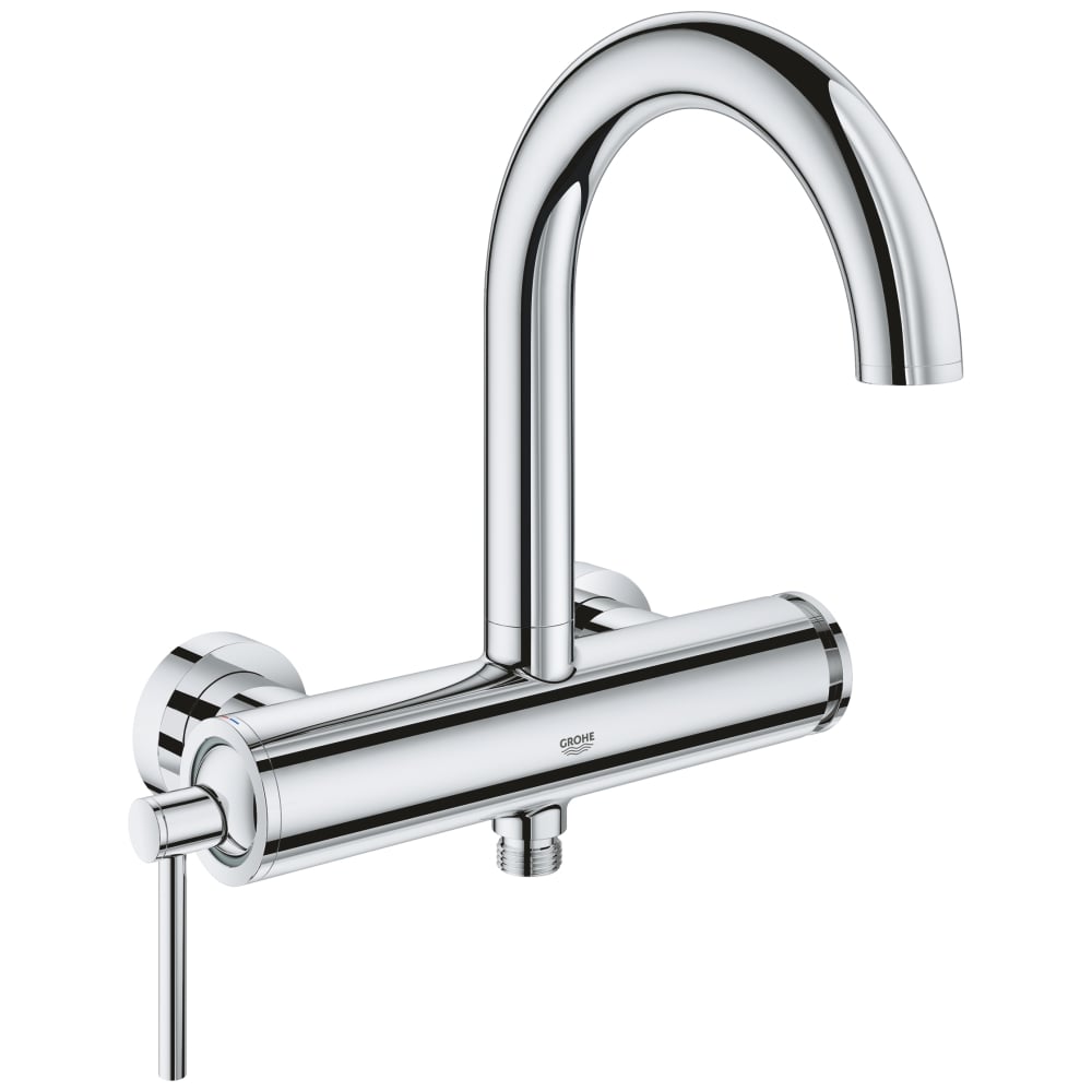 фото Однорычажный смеситель для ванны grohe atrio new настенный монтаж 32652003