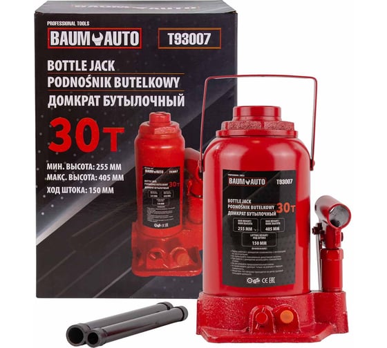 Изображение товара Домкрат бутылочный BaumAuto 30т BM-T93007(52648)