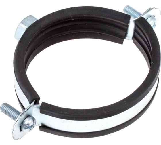 Изображение товара Хомут с винтовым креплением WaterLine 2,1/2" 74-80 мм белый цинк 1 шт 109920