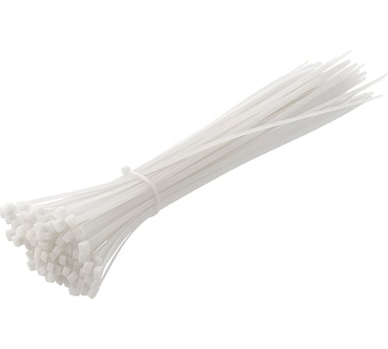 Изображение товара Нейлоновые стяжки HOEGERT TECHNIK 3,6x300 мм, 100 шт., белые HT2C725