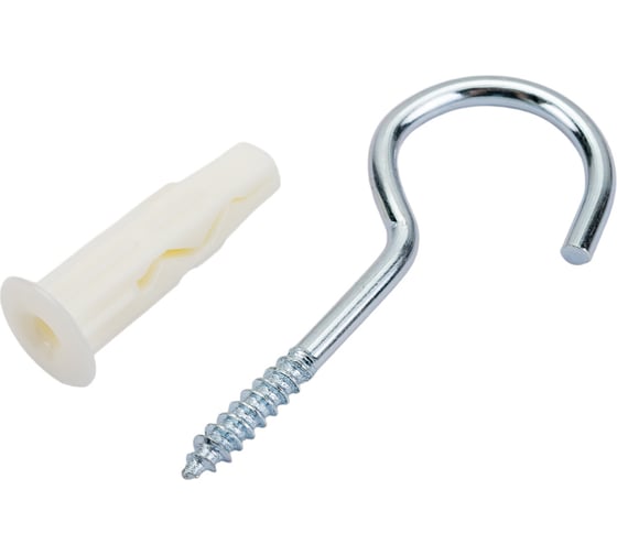 Изображение товара Крюк-шуруп ЕВРОПАРТНЕР Zn d4,1хL60 в компл. c дюбелем MULTI 8x32 4шт. MP 312 17