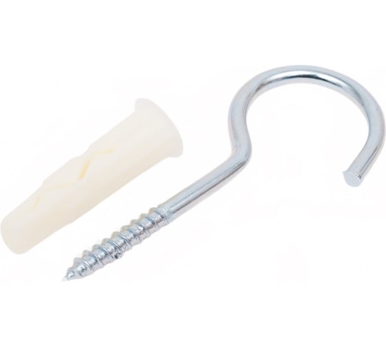 Изображение товара Крюк-шуруп ЕВРОПАРТНЕР Zn d5,4хL80 в компл. c дюбелем MULTI 10x40 4шт. MP 320 17