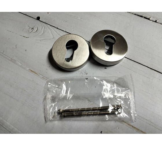 Изображение товара Накладка на ключевой цилиндр Rucetti AH-KH-R54 SNS -IND, нержавеющая сталь, цвет - матовая сталь 9014545