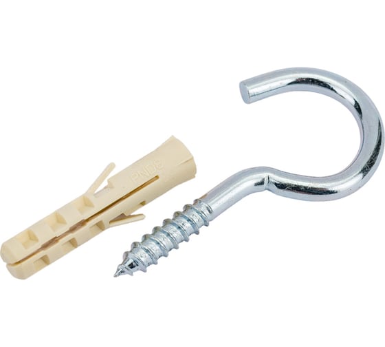 Изображение товара Крюк-шуруп ЕВРОПАРТНЕР Zn d6хL65 мм 2 шт. 13 3011 1