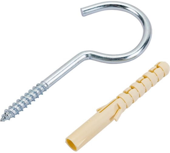 Изображение товара Крюк-шуруп ЕВРОПАРТНЕР Zn d6,2хL100 мм 4 шт. 13 7646 6