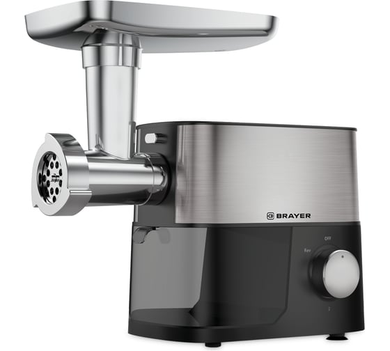 Изображение товара Мясорубка BRAYER 1610BR 2000 Вт, 3 диска, реверс, 2 кг/мин BR1610