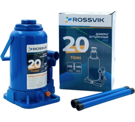 Изображение товара Домкрат бутылочный Rossvik г/п 20,0т V20