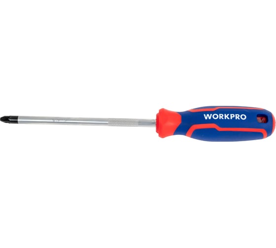Изображение товара Отвертка с магнитным наконечником WORKPRO PZ3x150мм CR-V WP221038