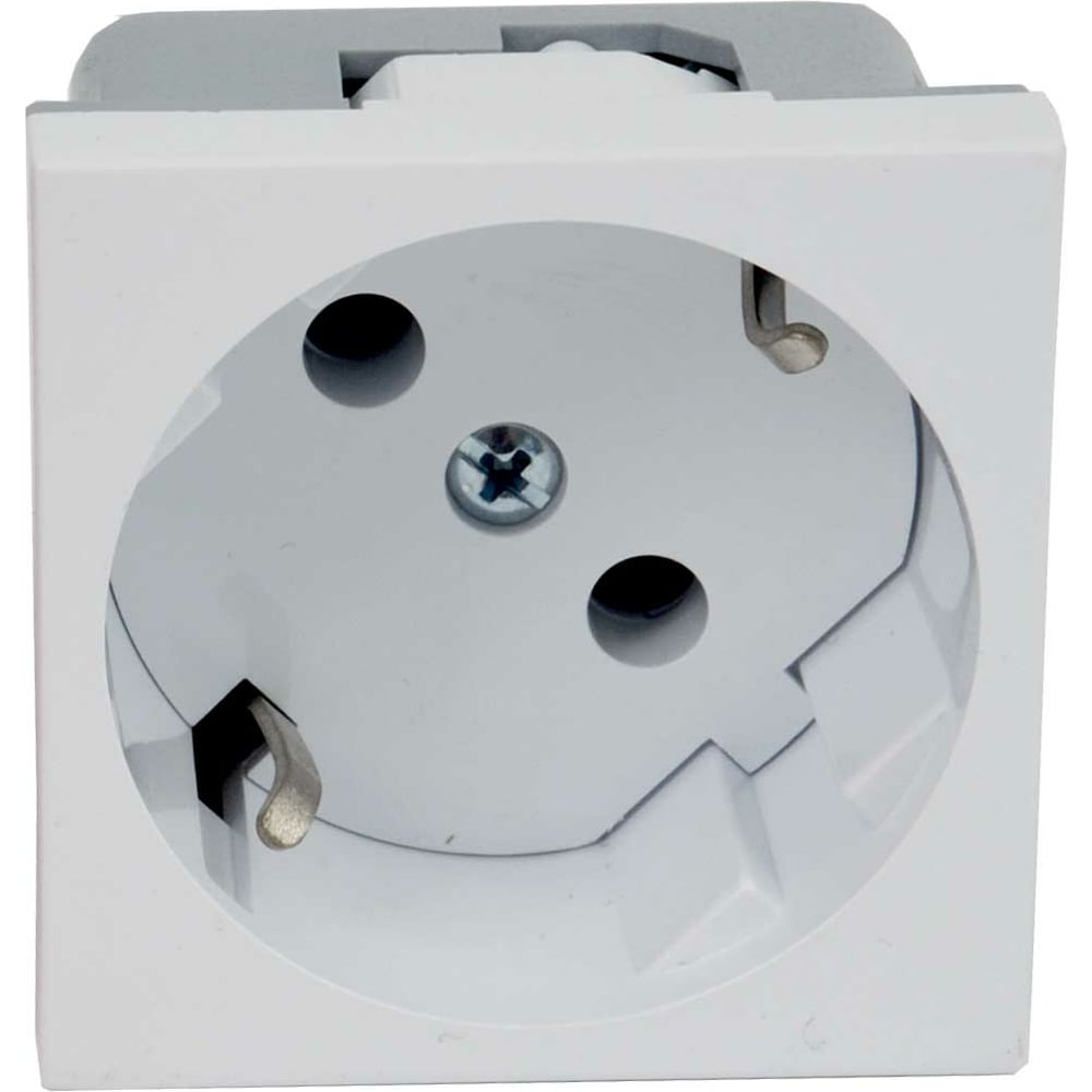 фото Розетка kopos quadro белая 16 a, 250 v ac qs 45x45 bb qs 45x45_hb