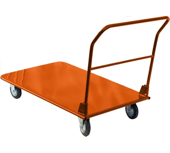 Изображение товара Тележка платформенная со складной ручкой СТРОЙМАШ ТП-250.00.000, грузоподъёмностью до 250 кг 17040