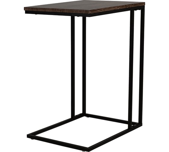 Изображение товара Стол придиванный Мебелик BeautyStyle 30 дуб шоле коричневый/черный 9094